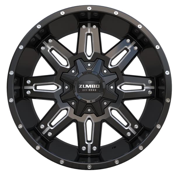 A0081-2090--SEMI MATT BLACK MILLED 3 WITH DOTS-1
